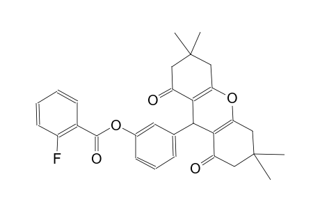 benzoic acid, 2-fluoro-, 3-(2,3,4,5,6,7,8,9-octahydro-3,3,6,6-tetramethyl-1,8-dioxo-1H-xanthen-9-yl)phenyl ester