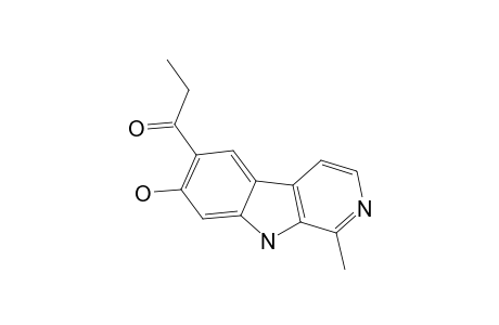 10-PROPIONYL-11-HYDROXY-3-METHYL-BETA-CARBOLINE