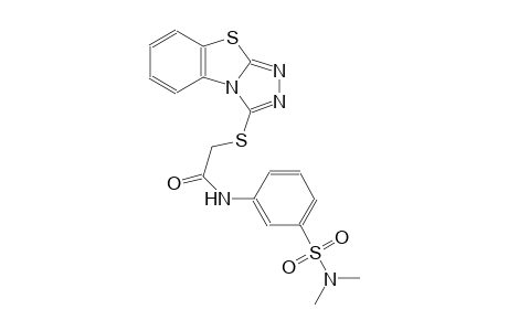 N-{3-[(dimethylamino)sulfonyl]phenyl}-2-([1,2,4]triazolo[3,4-b][1,3]benzothiazol-3-ylsulfanyl)acetamide