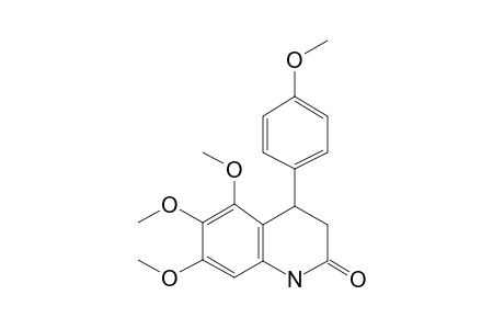 5,6,7-Trimethoxy-4-(4-methoxyphenyl)-3,4-dihydro-1H-quinolin-2-one