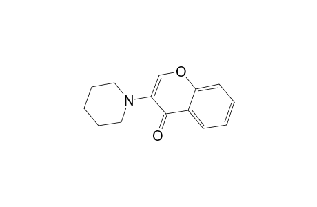 4H-1-Benzopyran-4-one, 3-(1-piperidinyl)-