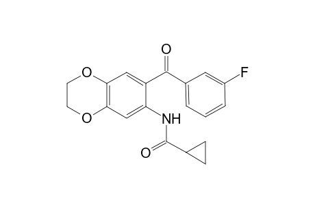 Cyclopropanecarboxamide, N-[7-(3-fluorobenzoyl)-2,3-dihydro-1,4-benzodioxin-6-yl]-