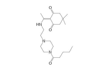 Cyclohexane-1,3-dione, 5,5-dimethyl-2-[1-[2-(4-(1-oxopentyl)-1-piperazinyl)ethylamino]ethylidene]-