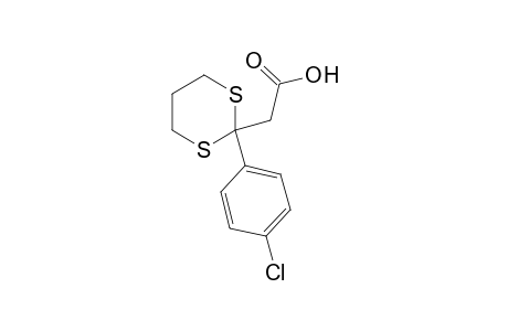 2-(p-chlorophenyl)-m-dithiane-2-acetic acid