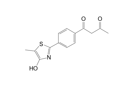 1-[4-(4-Hydroxy-5-methyl-1,3-thiazol-2-yl)phenyl]butane-1,3-dione