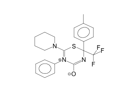 6-PIPERIDINO-5-PHENYL-2-PARA-TOLYL-2-TRIFLUOROMETHYL-2H-1,3,5-THIADIAZIN-5-IO-4-OLATE