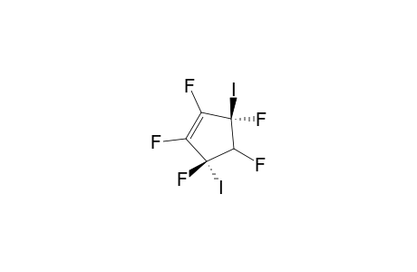 1,2,3.alpha.,4.alpha.,5.beta.-pentafluoro-3.beta.,5.beta.-diiodocyclopent-1-ene