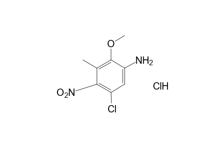 5-Chloro-3-methyl-4-nitro-o-anisidine, hydrochloride