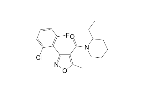 1-([3-(2-Chloro-6-fluorophenyl)-5-methyl-4-isoxazolyl]carbonyl)-2-ethylpiperidine