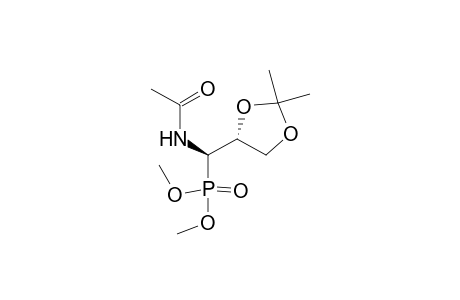 (1R,2R)-1-Acetamido-1-deoxy-1-(dimethoxy-phosphinyl)-2,3-O-isopropylideneglycerol