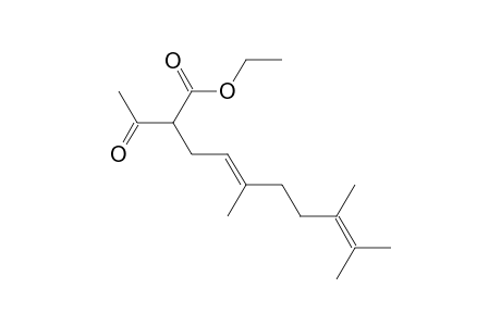 Ethyl (E)-2-acetyl-5,8,9-trimethyldeca-4,8-dienoate