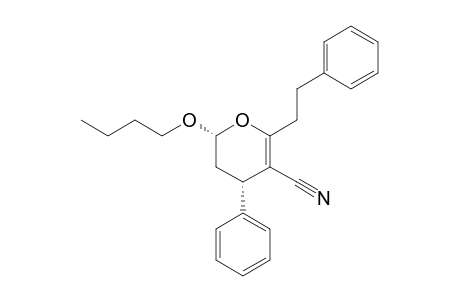 cis-2-Butoxy-6-phenethyl-4-phenyl-3,4-dihydro-2H-pyran-5-carbonitrile