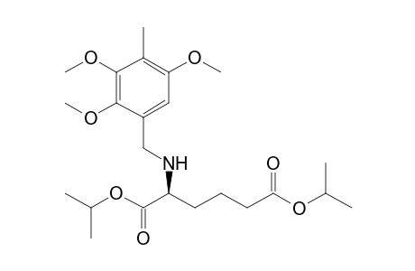 Diisopropyl (S)-(-)-N-[(2,3,5-trimethoxy-4-methylphenyl)methyl]-.alpha.-aminoadipate