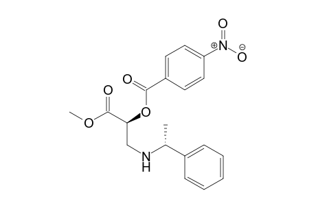 Methyl (2S)-3-[(R)-methylbenzylamino]-2-(4-nitrobenzoyloxy)propenoate