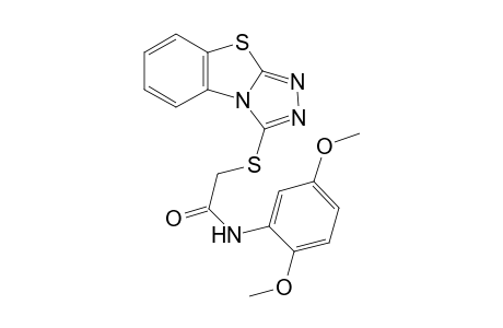 acetamide, N-(2,5-dimethoxyphenyl)-2-([1,2,4]triazolo[3,4-b]benzothiazol-3-ylthio)-