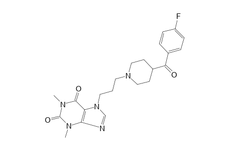 7-{3-[4-(p-fluorobenzoyl)piperidino]propyl]theophylline