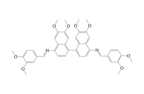 4,4'-Bis[N-3,4-dimethoxyphenylmethylene]-1-(6,7-dimethoxy)naphthylamine