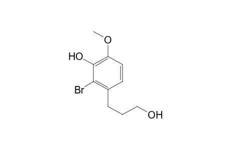 2-bromo-3-(3-hydroxypropyl)-6-methoxy-phenol