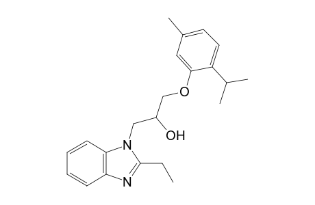 1H-benzimidazole-1-ethanol, 2-ethyl-alpha-[[5-methyl-2-(1-methylethyl)phenoxy]methyl]-