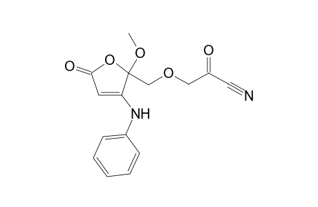 (RS,RS).beta.-Anilino-.gamma.-cyanocarbomethoxymethyl-.gamma.-methoxy-.delta.(.alpha.,.beta.)-butenolide