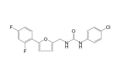 1-(p-chlorophenyl)-3-[5-(2,4-difluorophenyl)furfuryl]urea