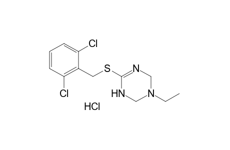 6-[(2,6-dichlorobenzyl)thio]-3-ethyl-1,2,3,4-tetrahydro-s-triazine, monohydrochloride