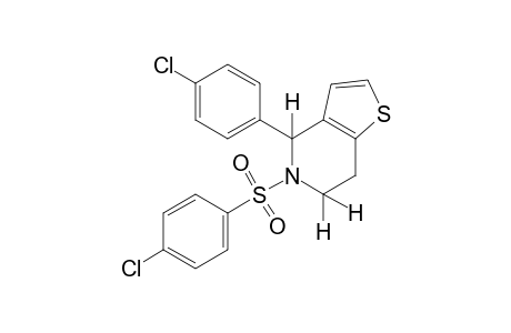 4-(p-chlorophenyl)-5-[(p-chlorophenyl)sulfonyl]-4,5,6,7-tetrahydrothieno[3,2-c]pyridine