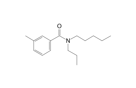 Benzamide, 3-methyl-N-propyl-N-pentyl-