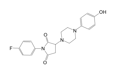 1-(4-fluorophenyl)-3-[4-(4-hydroxyphenyl)-1-piperazinyl]-2,5-pyrrolidinedione