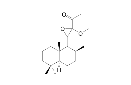 (12R,13S)-11,12-EPOXY-12-METHOXY-14,15-DINORLABD-13-ONE