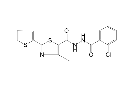 1-(o-chlorobenzoyl)-2-{[4-methyl-2-(2-thienyl)-5-thiazolyl]carbonyl}hydrazine