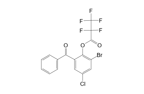 (3-Bromo-5-chloro-2-hydroxyphenyl)(phenyl)methanone, pentafluoropropionate