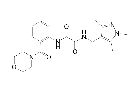 ethanediamide, N~1~-[2-(4-morpholinylcarbonyl)phenyl]-N~2~-[(1,3,5-trimethyl-1H-pyrazol-4-yl)methyl]-