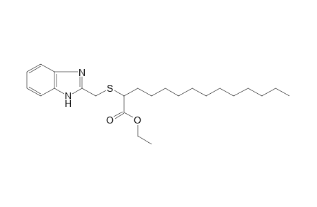 2-[(2-benzimidazolylmethyl)thio]tetradecanoic acid, ethyl ester