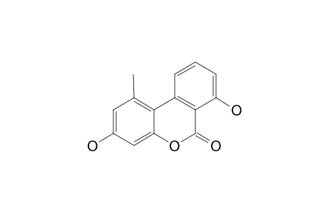 1-Methyl-3,7-bis(oxidanyl)benzo[c]chromen-6-one