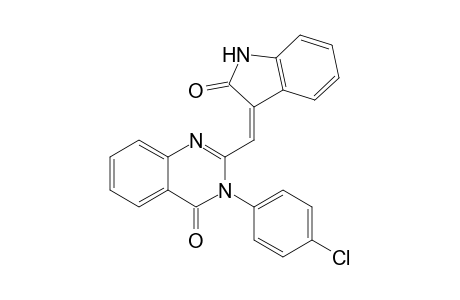 3-(4-chlorophenyl)-2-[(Z)-(2-oxo-1,2-dihydro-3H-indol-3-ylidene)methyl]-4(3H)-quinazolinone