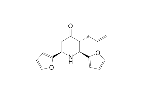 (2S*,3R*,6R*)-2,6-Di-2-furyl-3-allylpiperidin-4-one