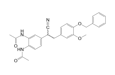 N,N'-{4-[4-(benzyloxy)-alpha-cyano-3-methoxystyryl]-o-phenylene}bisacetamide