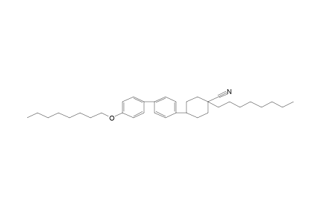 1-Octyl-4-[4'-(octyloxy)[1,1'-biphenyl]-4-yl]cyclohexanecarbonitrile