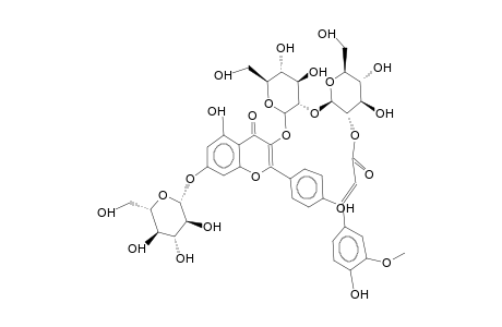 KAEMPFEROL-3-O-beta-D-(2-E-FERULOYL-beta-D-GLUCOPYRANOSYL(1>2)GLUCOPYRANOSIDE)-7-O-beta-GLUCOPYRANOSIDE