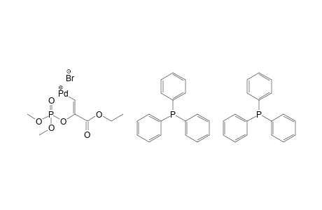 (Z)-[2-((Dimethoxyphosphinyl)oxy)-3-ethoxy-3-oxo-1-propenyl]bromobis(triphenylphosphine)palladium