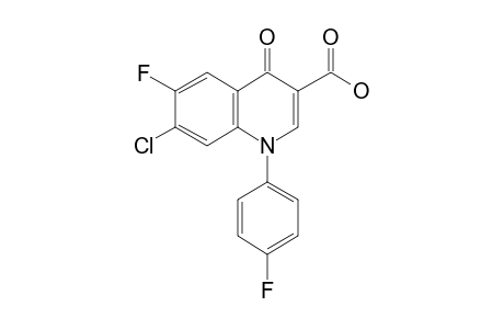 7-Chloro-6-fluoro-1-(4-fluorophenyl)-4-oxo-1,4-dihydro-3-quinolinecarboxylic acid