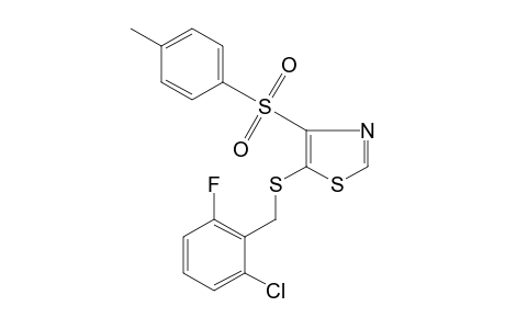 5-[(2-chloro-6-fluorobenzyl)thio]-4-(p-tolylsulfonyl)thiazole