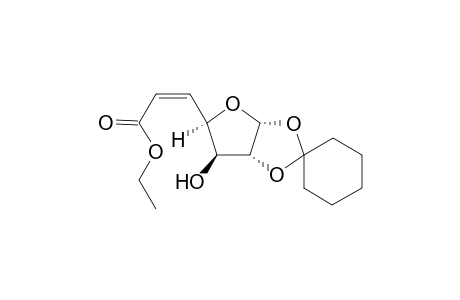 Spiro[cyclohexane-1,2'-2',4',8'-trioxabicyclo[3.3.0]octan-6'-ol-7'-ethoxypropenoate]