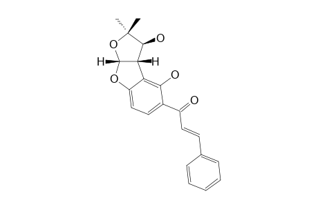 (+)-TEPHROSONE;(+)-(2''R,3''S,4''S)-[2'',3''-B]-DIHYDROFURANO-5'',5''-DIMETHYL-[4',5'-H]-6'-HYDROXY-4''-TETRAHYDROFURANOHYDROXY-CHALCONE