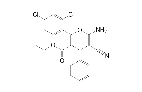 ethyl 6-amino-5-cyano-2-(2,4-dichlorophenyl)-4-phenyl-4H-pyran-3-carboxylate