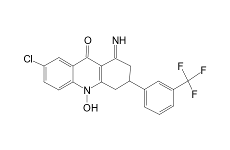 7-Chloro-10-hydroxy-1-imino-3-[3-(trifluoromethyl)phenyl]-1,3,4,10-tetrahydro-9(2H)-acridinone