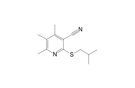 2-(isobutylthio)-4,5,6-trimethyl-nicotinonitrile