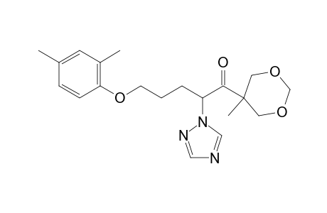 1-Pentanone, 5-(2,4-dimethylphenoxy)-1-(5-methyl-1,3-dioxan-5-yl)-2-(1H-1,2,4-triazol-1-yl)-