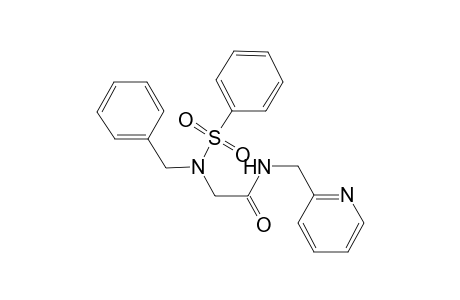 acetamide, 2-[(phenylmethyl)(phenylsulfonyl)amino]-N-(2-pyridinylmethyl)-